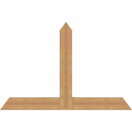 Ekena Millwork Portland Timber Gable Bracket, Western Red Cedar, 60"W x 40"H x 3 1/2"D x 5 1/2"F, 16/12 Pitch GBW060X40X0406POR00SWR